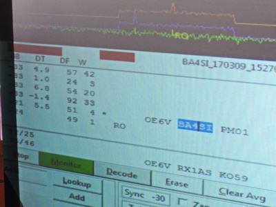 EME QSO mit BA4SI 