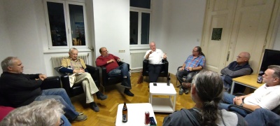 intensive Plauderrunde in der LV1 Lounge (c) OE1IAH